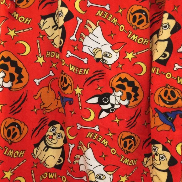 Main & Local Men's Large Lounge Pants Halloween Dogs  Howl O Ween - Picture 2 of 5